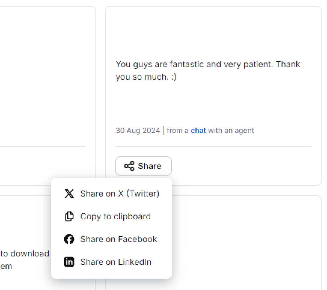 How to share your business reviews on social media platforms