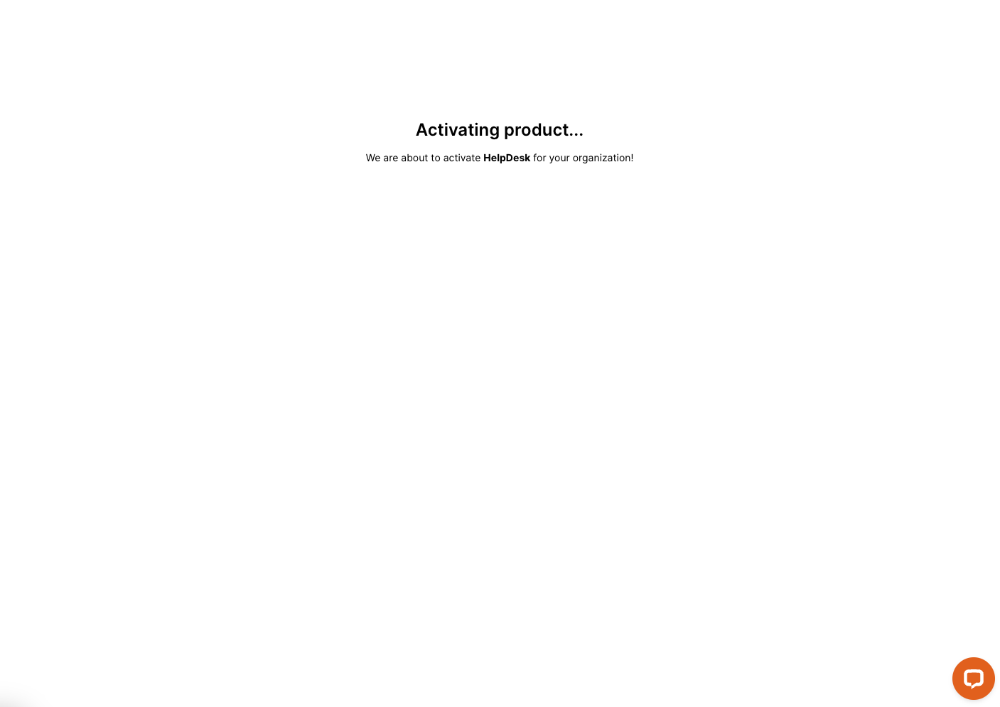 Logging in or signing up for HelpDesk – activating product.