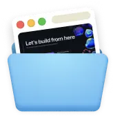 folder with browser icon