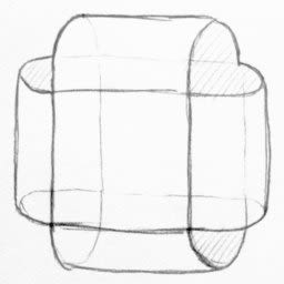 sketch of two cylinders in four dimensions