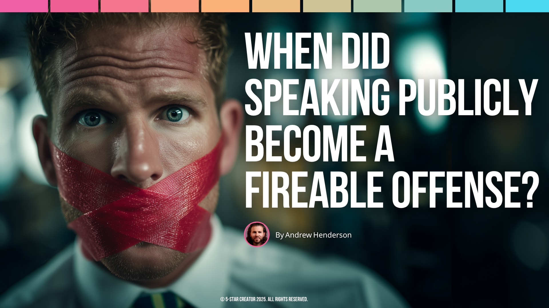 When Did Speaking Publicly Become a Fireable Offense?