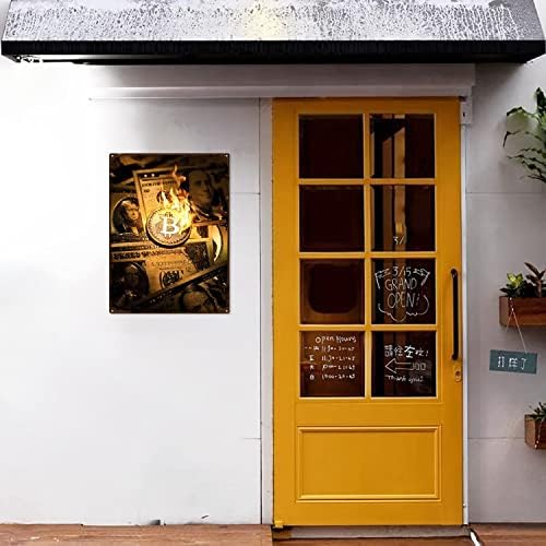 Vue 4 de Eorntdy Plaque Murale Retro