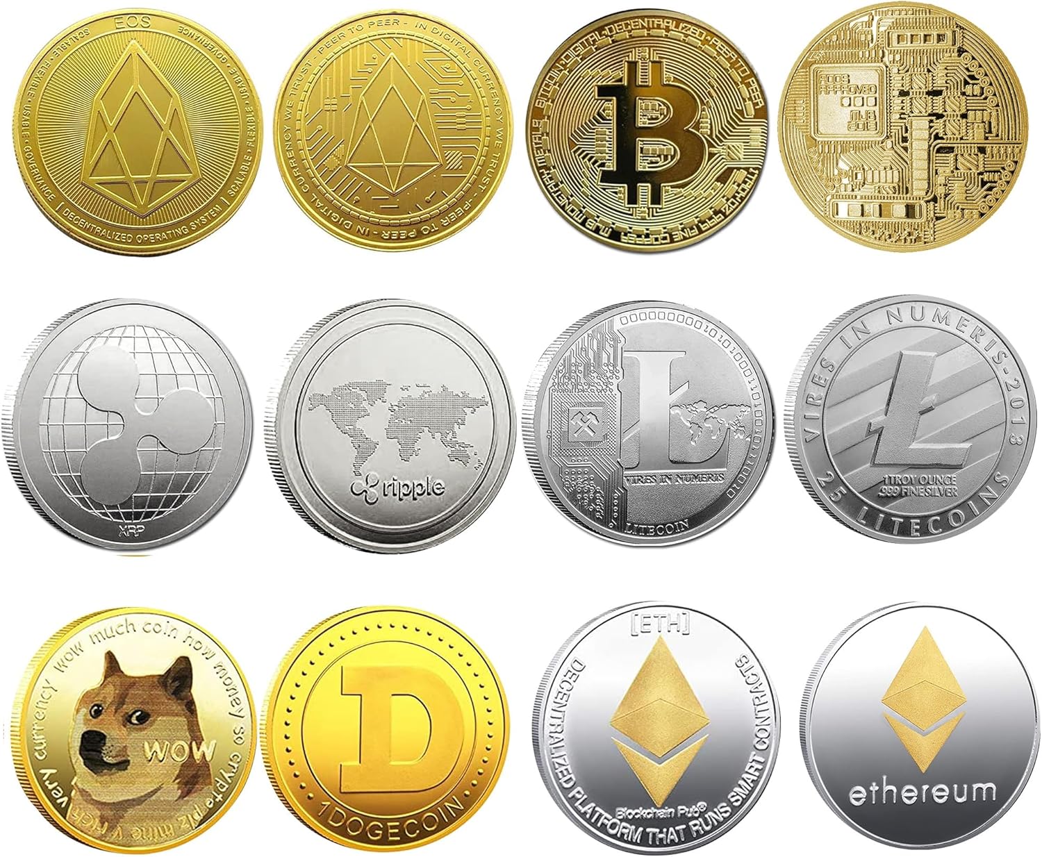 Ensemblecadeau De Cryptomonnaie Physique