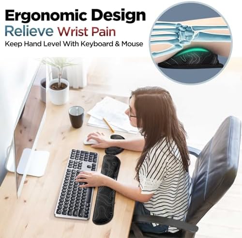 Vue 2 de Gimars Repose Poignet Clavier