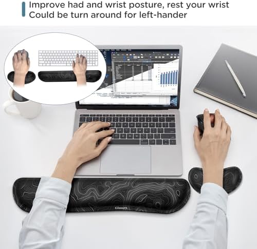 Vue 6 de Gimars Repose Poignet Clavier