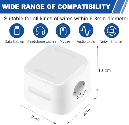 Vue 2 de Mxtimwan Pieces Clips Cableorganisateur