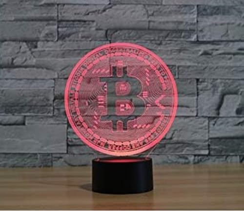 Vue 4 de Flrxhk Bitcoin Veilleuse Illusion