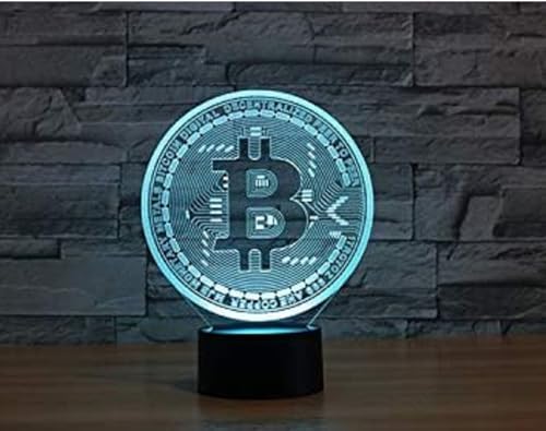 Vue 6 de Flrxhk Bitcoin Veilleuse Illusion