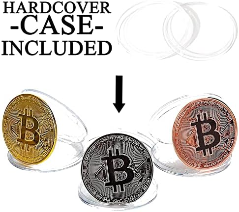 Vue 2 de Bitcoin Coin Collectible Gift