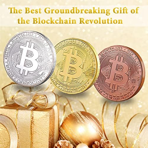 Vue 4 de Bitcoin Coin Collectible Gift