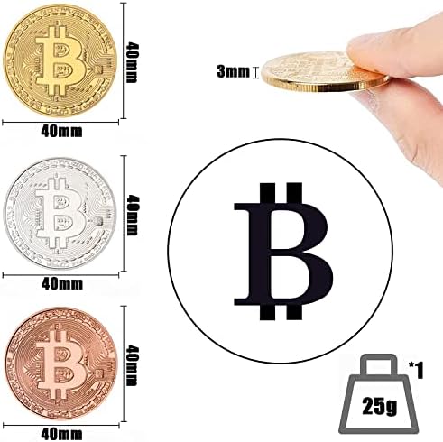 Vue 5 de Bitcoin Coin Collectible Gift