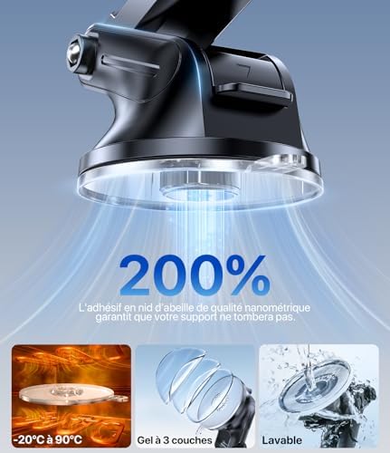 Vue 3 de Miracase Support Telephone Voiture