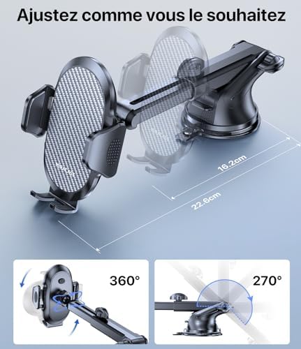 Vue 6 de Miracase Support Telephone Voiture