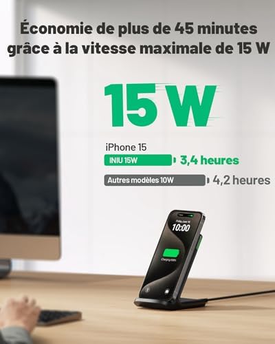 Vue 2 de Iniu Chargeur Induction