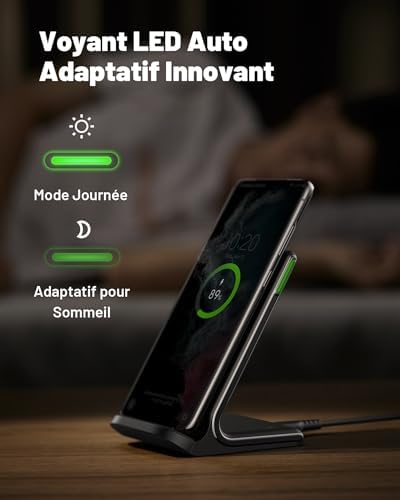 Vue 3 de Iniu Chargeur Induction