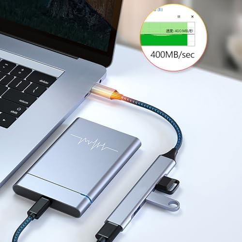 Vue 5 de Hub Usb Adaptateur Multiport