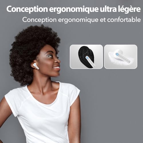 Vue 5 de Jbes Ecouteurs Bluetooth Sans