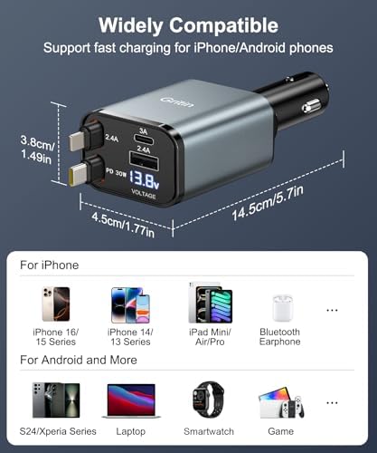 Vue 6 de Gritin En Retractable Chargeur