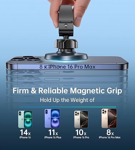 Vue 2 de Support Telephone Voiture Magnetique