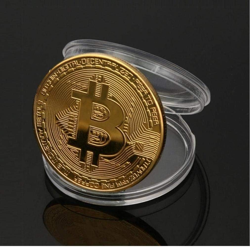 Plaque Or Bitcoin Monnaie