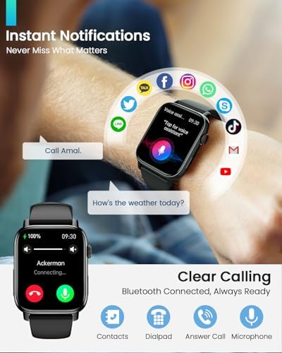 Vue 6 de Banlvs Montre Connectee Homme