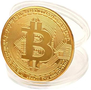 Vue 4 de Plaque Or Bitcoin Monnaie