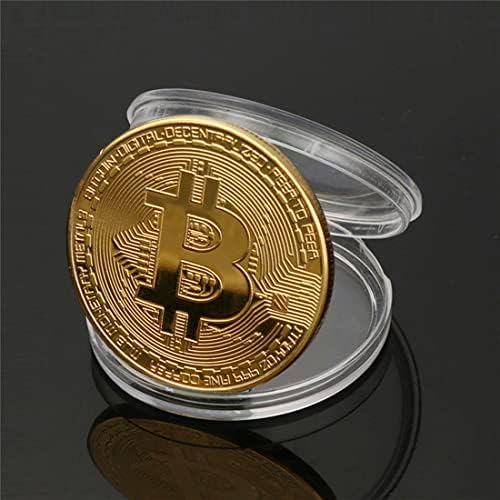 Vue 2 de Shinekoo Goldsilvercopper Plated Bitcoin