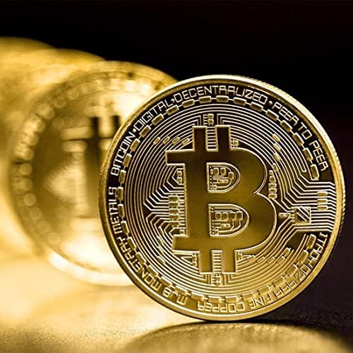 Vue 5 de Shinekoo Goldsilvercopper Plated Bitcoin