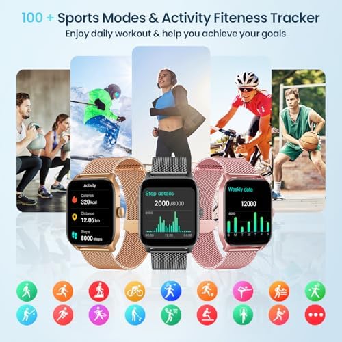 Vue 5 de Montre Connectee Femme Sport