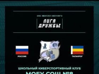 Киберспортивный клуб школы №8 города Таганрога присоединился к региональной «Лиге дружбы»