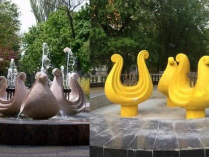 В Ростове волонтеры не успели завершить реставрацию фонтана «Лиры» ко Дню города