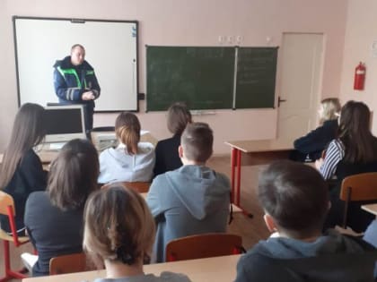 Встреча обучающихся с инспектором по пропаганде БДД
