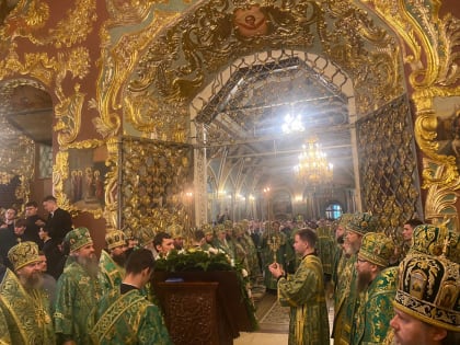 Празднование дня преподобного Сергия в Сергиевом Посаде
