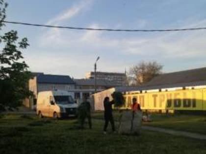 В Таганроге продолжается покос травы