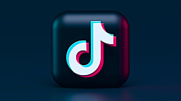 Logo von TikTok im 3D-Stil