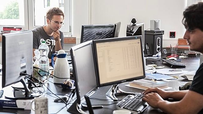 Bild von Andreas Kraus und Daniel Schuck aus der Gründungszeit