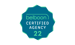 Partner-Badge für Belboon Certified Agency 22