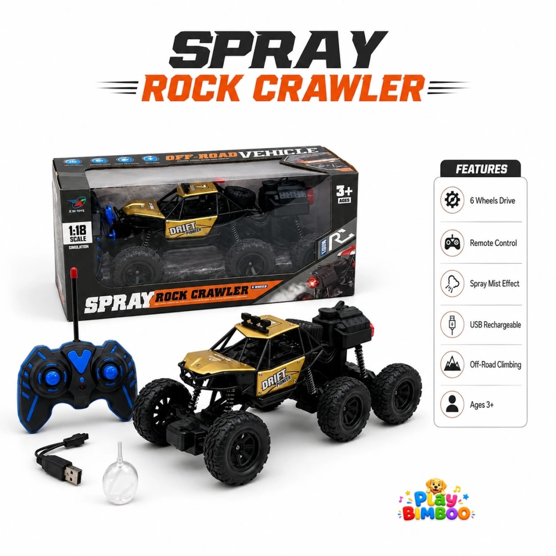 Spray Rock Crawler RC Car