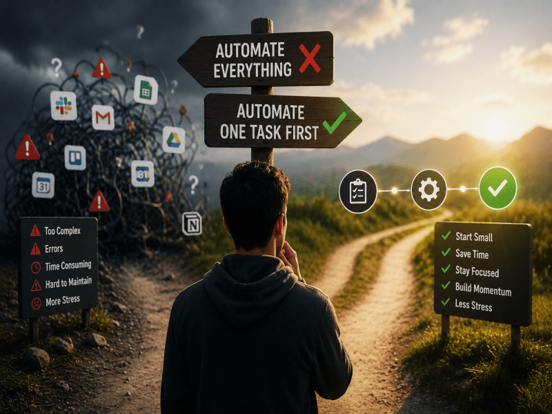 The Biggest Mistake Beginners Make When Starting Automation (And How to Avoid It)