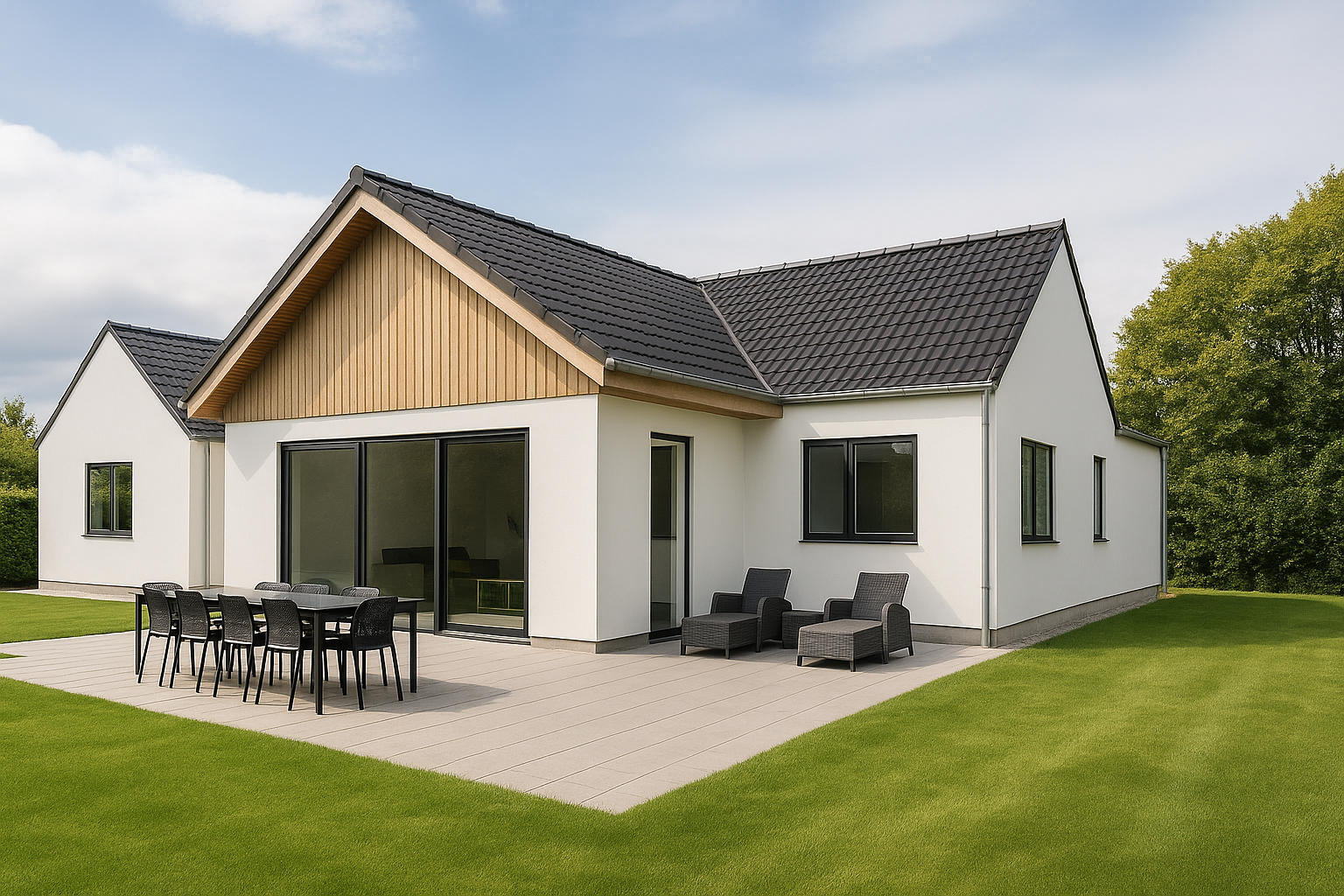 Lyst dansk sommerhus ved kysten