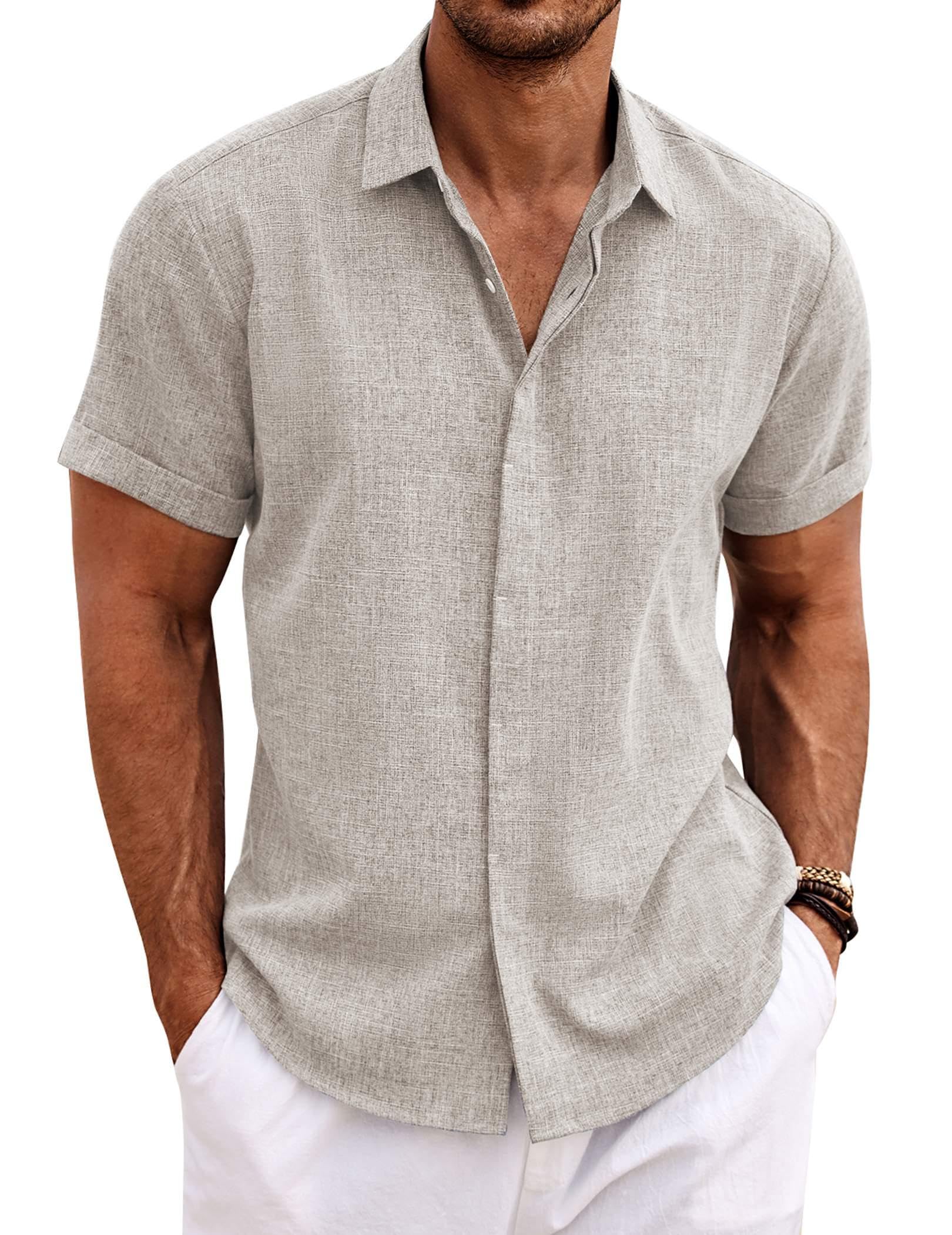 Short-Sleeve Linen Shirt