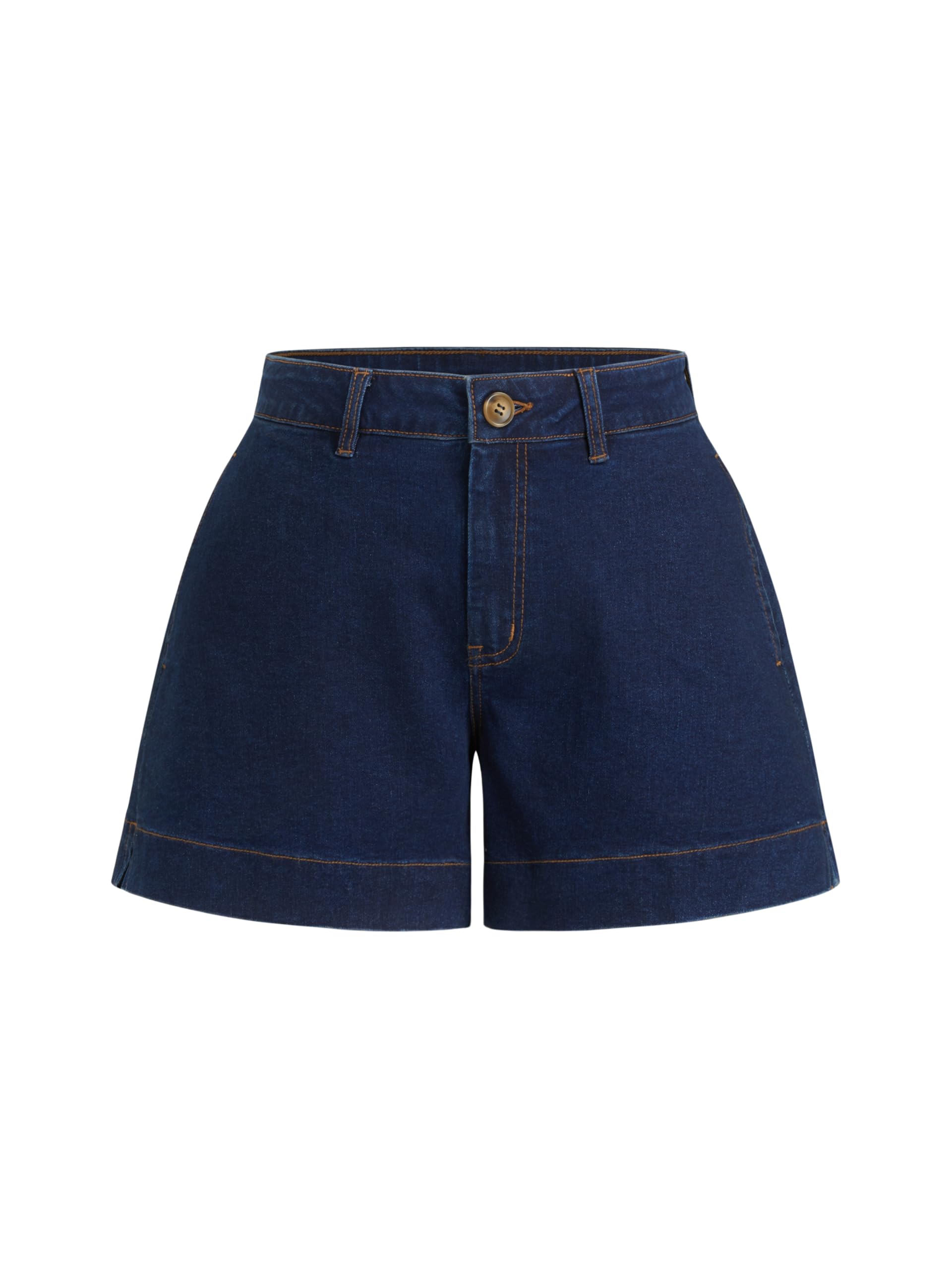 Jean Shorts for Women — Mid Rise Stretchy Y2K Denim Jorts