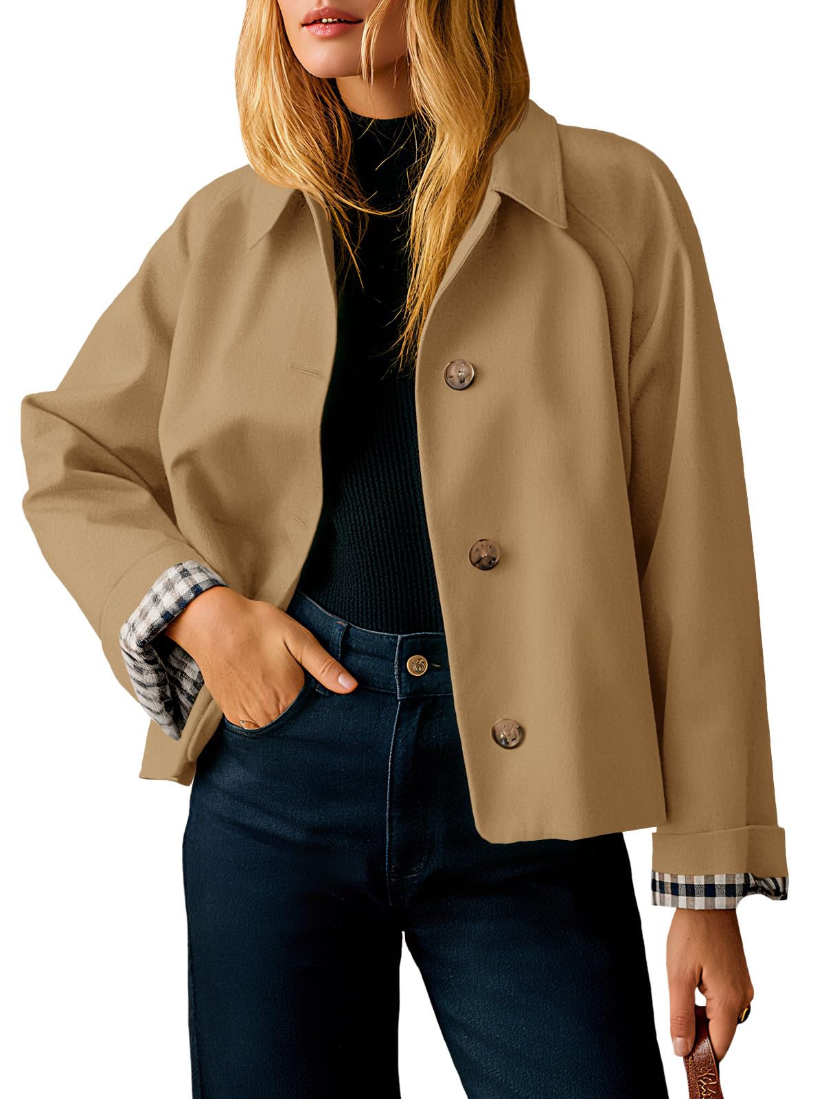 Cropped Trench Coat