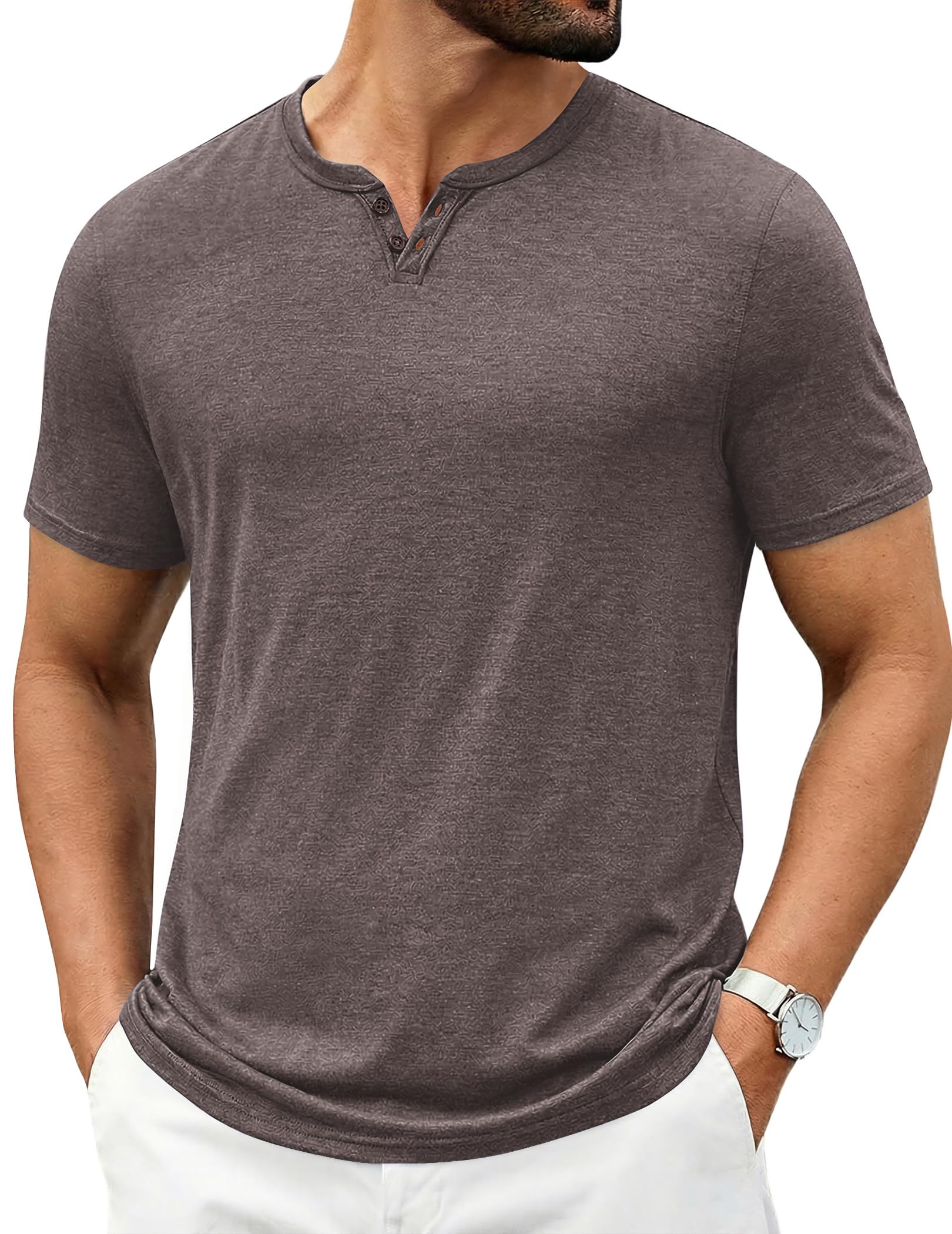 Men's Soft V-Neck Short-Sleeve Tee