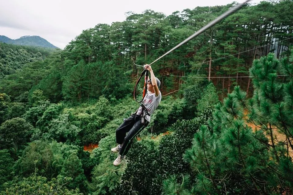 Zipline in Da Lat at the Datanla High Rope Course image