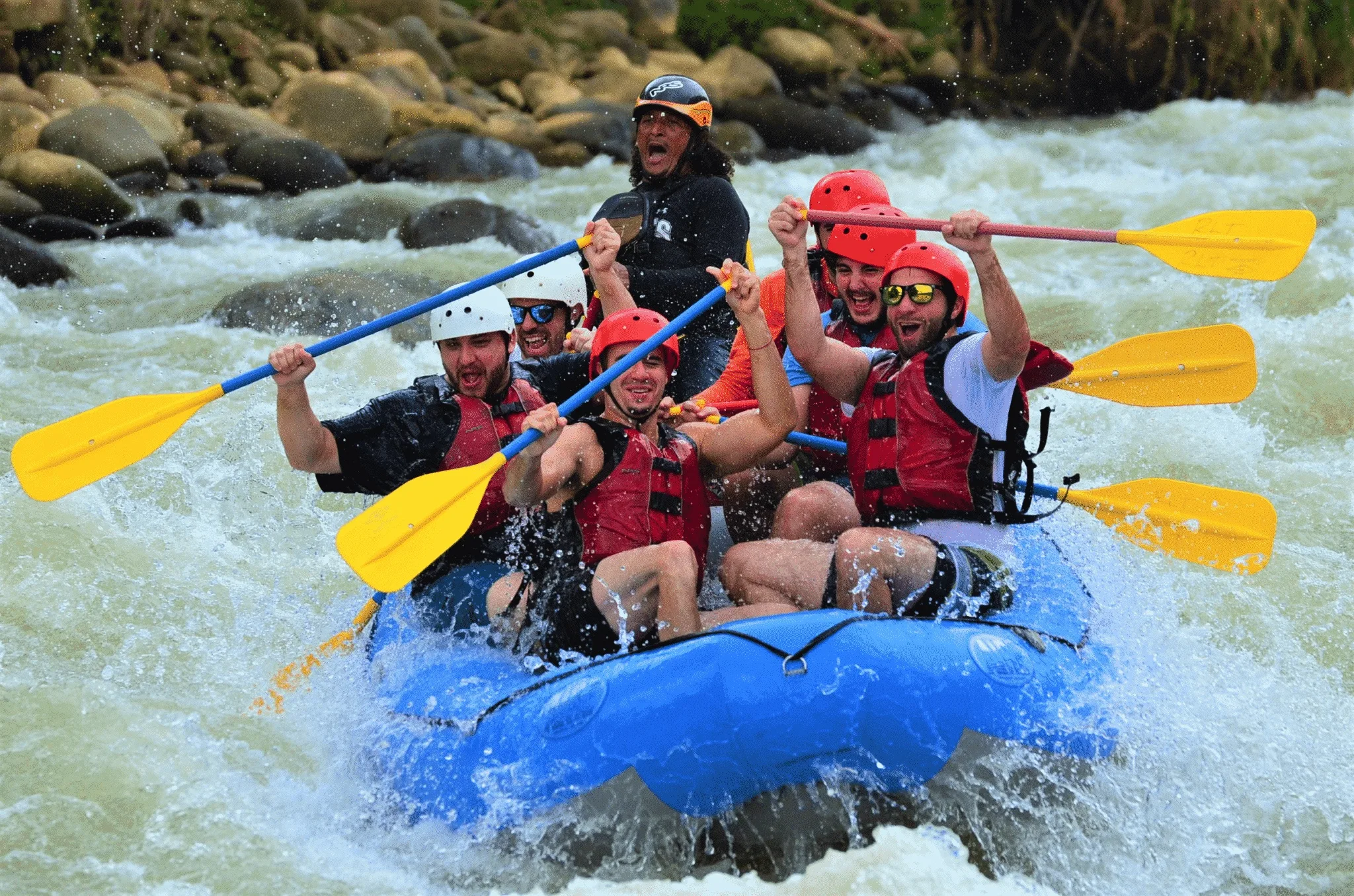 Savegre River White Water Rafting Class III Rapids from Manuel Antonio 3