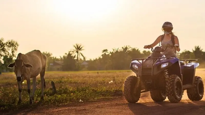 Quad Bike Trails Sunset Tour & Killing Fields in Dangkor Phnom Penh image
