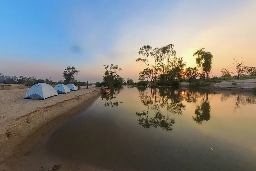 Mekong River Camping, Dolphin Watching and Kayaking Tour image