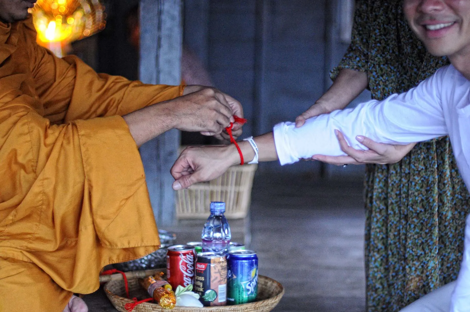 Traditional Monk Blessing at a Local Pagoda 3