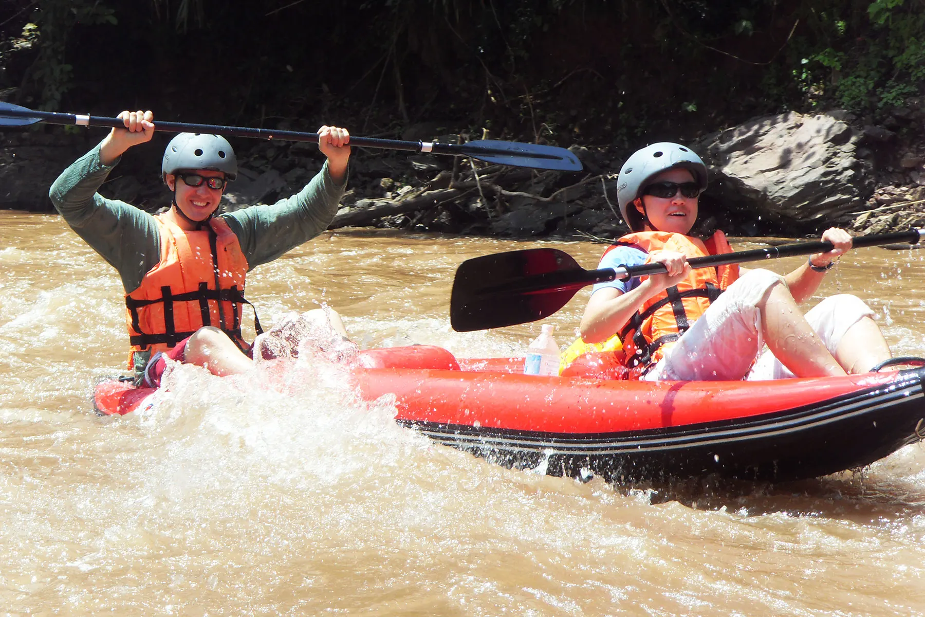 Kayaking on the Namtha River in Luang Namtha image